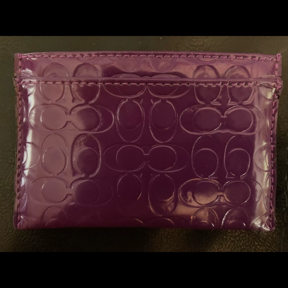 COACH CARD HOLDER- purple